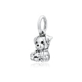 Labrador Puppy Bead 925 Silver Charm for European Bracelets