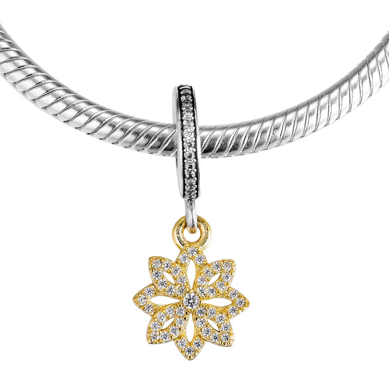 Europe Charms Bracelets Lace Botanique Beads 925 Silver Jewelry