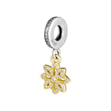 Europe Charms Bracelets Lace Botanique Beads 925 Silver Jewelry