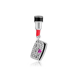 Europe Charms Bracelets Lipstick, Clutch Bag Beads 925 Sterling Silver
