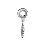 Sterling Silver Mouse Snowflake Charm Bead for European Bracelets
