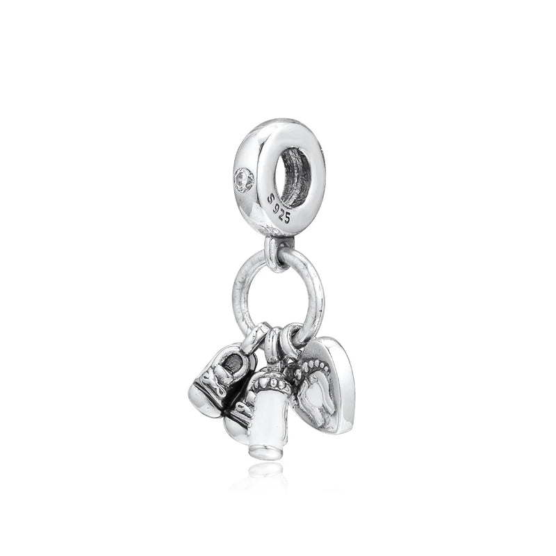 Europe Charms Bracelets My Little Baby Dangle Beads 925 Sterling Silver