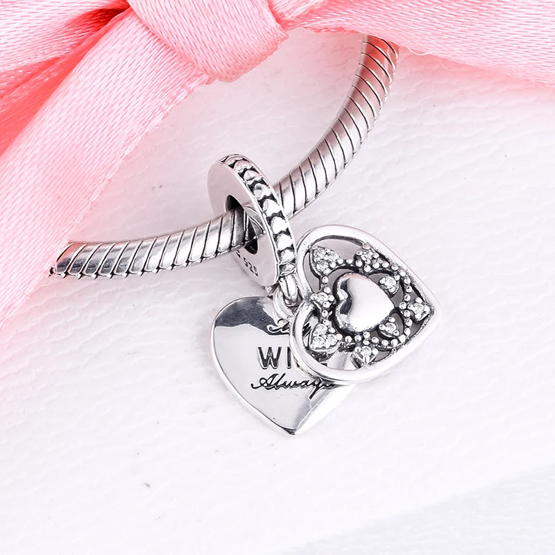 925 Sterling Silver My Wife Always Beads for Europe Charms Bracelets