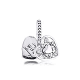 925 Sterling Silver My Wife Always Beads for Europe Charms Bracelets