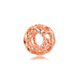 925 Silver Rose Bead Charm for Europe Bracelets