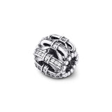 Shimmering Sentiments Beads with Clear CZ 925 Sterling Silver Jewelry