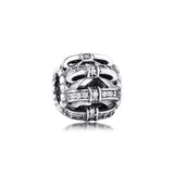 Shimmering Sentiments Beads with Clear CZ 925 Sterling Silver Jewelry