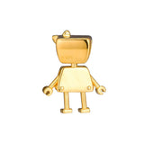 925 Sterling Silver Shine Bella Bot Bead for Europe Charms Bracelets