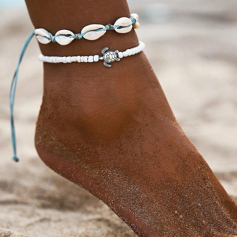 Bohemian Beach Seed Beads Anklet Bracelet Holiday Jewelry