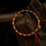 Tibetan Buddhist Knots Lucky Rope Bracelet Prayer Amulet