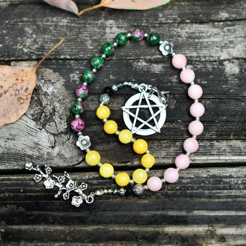 5 Elements Ladder Pagan Prayer Beads Meditation Worry Beads