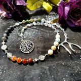 Five Elements Pagan Prayer Beads Meditation Worry Beads