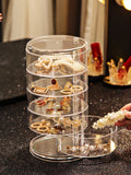 Multifunctional Transparent Jewelry Box Dustproof Display Stand