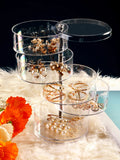Multifunctional Transparent Jewelry Box Dustproof Display Stand