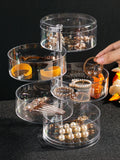 Multifunctional Transparent Jewelry Box Dustproof Display Stand