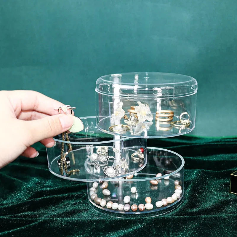 5-Layer Multifunctional Jewelry Box Display Stand Organizer Case