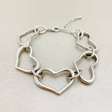 Peach Heart Bracelets x5 Women's Creative Jewelry Bijoux