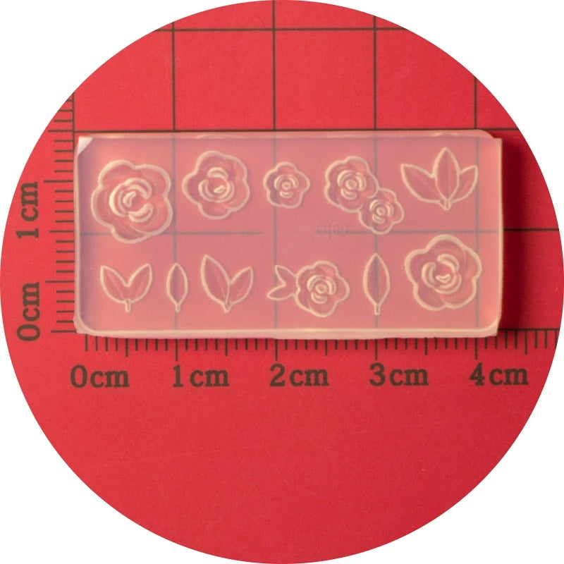 5 Petal Flower Nail Art Mold 3D Silicone Mould DIY Girl Nail Art Tool
