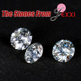 Colorful CZ Crystal Pendant Jewelry Set 925 Necklace Earring Set