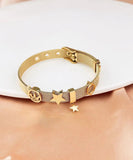 Stainless Steel Star Circle Bracelet European American Jewelry