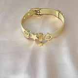 Stainless Steel Star Circle Bracelet European American Jewelry