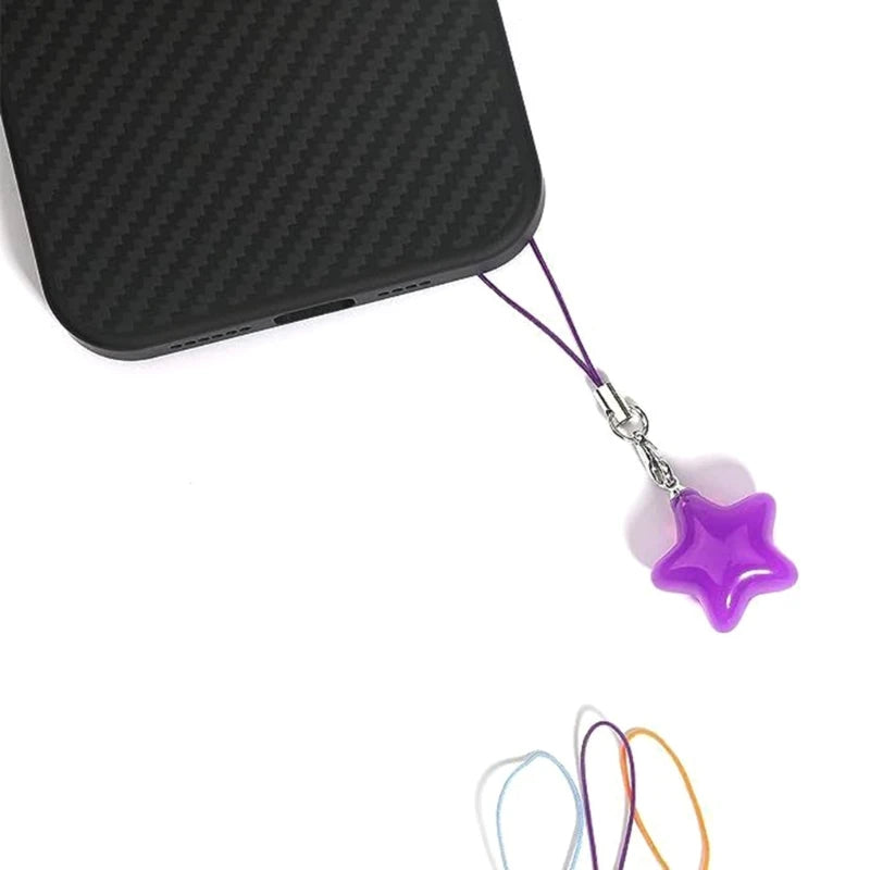 5-Pointed Star Lobster Clasp Pendant for DIY Keychain