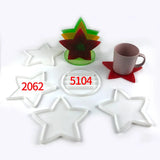 5-Pointed Star Coaster Bracket Silicone Mold DIY Epoxy Resin Mold