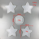 5-Pointed Star Coaster Bracket Silicone Mold DIY Epoxy Resin Mold