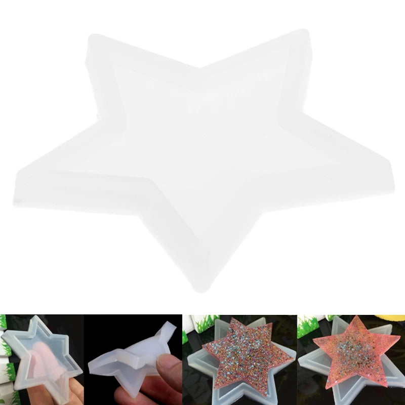 5-Pointed Star DIY Silicone Pendant Mold for Jewelry Resin Casting