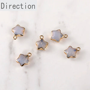 Natural Crystal Jade Phnom Penh Star Pendant DIY Necklace Bracelet