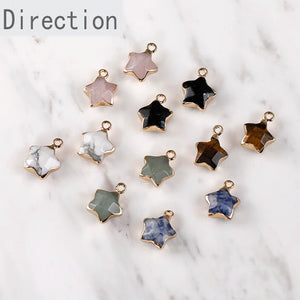 Natural Crystal Jade Phnom Penh Star Pendant DIY Necklace Bracelet