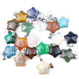Five-pointed Stars Pendant Sea star Carnelian Agate Gem Reiki Healing Crystal