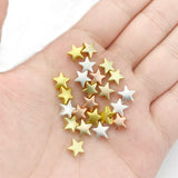 5-pt Star Hematite 8mm Stone Charm Bracelet Making Diy