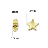 5-pt Star Hematite 8mm Stone Charm Bracelet Making Diy