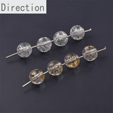 Golden Five-Pointed Star Round Beads String DIY Jewelry Loose Beads