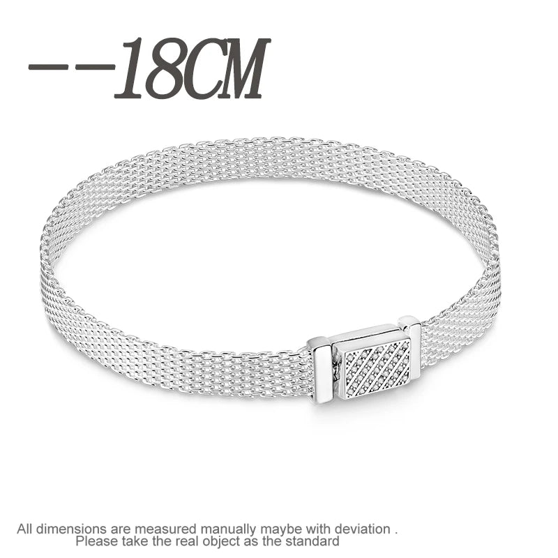 925 Sterling Silver Charm Bracelet for Women