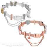 925 Sterling Silver Charm Bracelet for Women
