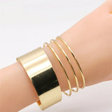 Colorful Gothic Cuff Bracelet Plated Jewelry