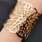 Punk Bracelets Woman Hollow Out Jewelry Charm Bangles Ethnic Party Bracelet