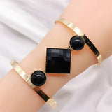 Fkewy Gothic Bracelets Jewelry Gem Bracelet Charm Women Party Accessories