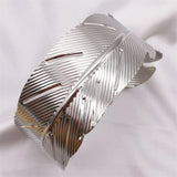 Fkewy Leaf Bracelet Ethnic Charm Bangles