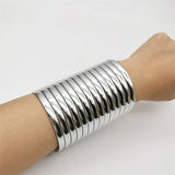 Fkewy Bracelets Circle Jewelry Designers Punk Accessories Buckle Bracelets