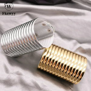 Fkewy Bracelets Circle Jewelry Designers Punk Accessories Buckle Bracelets