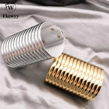 Fkewy Bracelets Circle Jewelry Designers Punk Accessories Buckle Bracelets