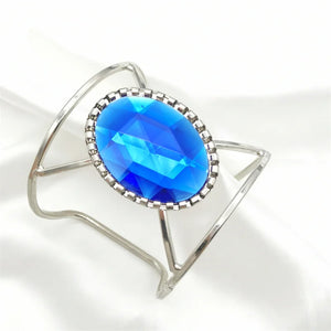 Gothic Gem Cuff Bracelets for Women