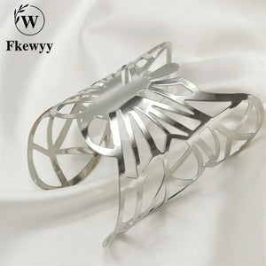 Gothic Butterfly Bracelet Women's Cuff Bangle