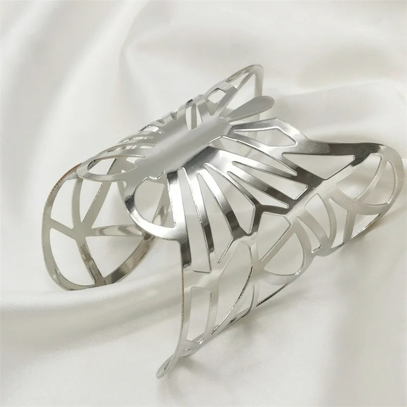 Gothic Butterfly Bracelet Women's Cuff Bangle