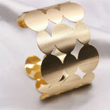 Fkewyy Jewelry Charm Punk Bangles For Women Geometry Cuff Bracelets