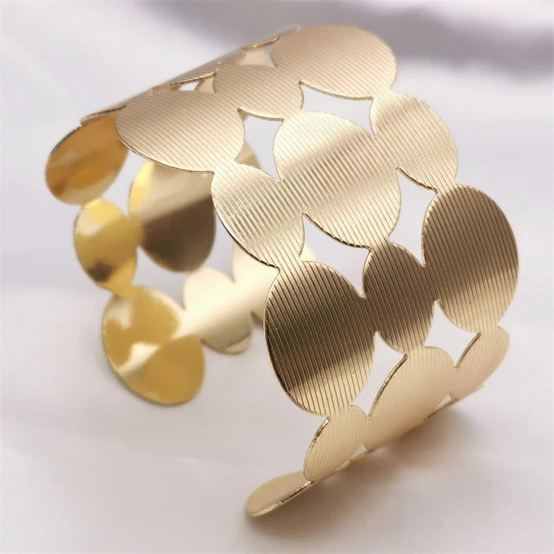 Fkewyy Jewelry Charm Punk Bangles For Women Geometry Cuff Bracelets