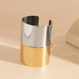 Retro Geometric Glossy Cuff Bracelet